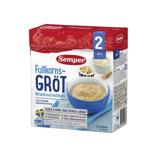 Semper 24M Fullkorns-Gröt 480G 森宝 瑞典原味麦粥2岁 – 裹一裹