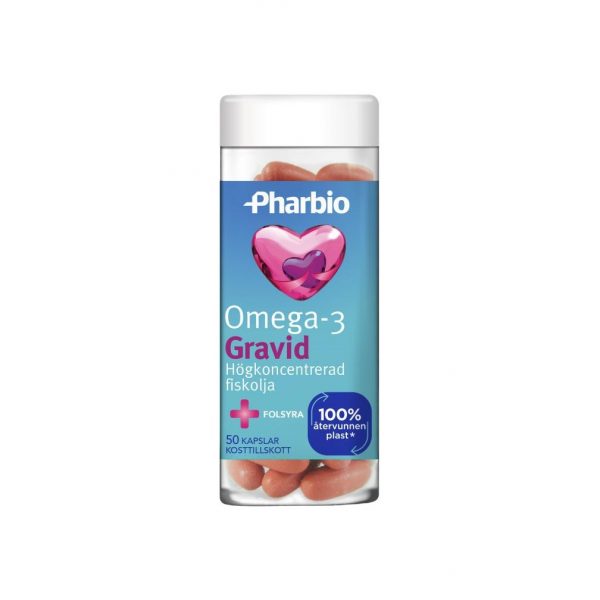 Pharbio Omega3 Gravid 50 kapslar 孕妇鱼油 裹一裹